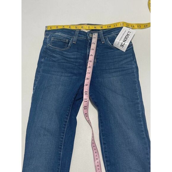 L’Agence Margot High Rise Skinny Jeans Medium Wash Women’s Size 25 New With Tags - Picture 5 of 12
